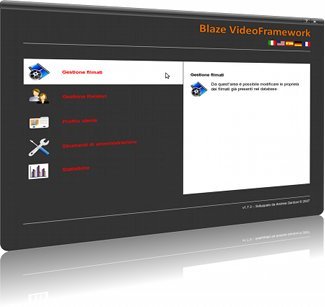 Pannello di controllo di Blaze VideoFramework